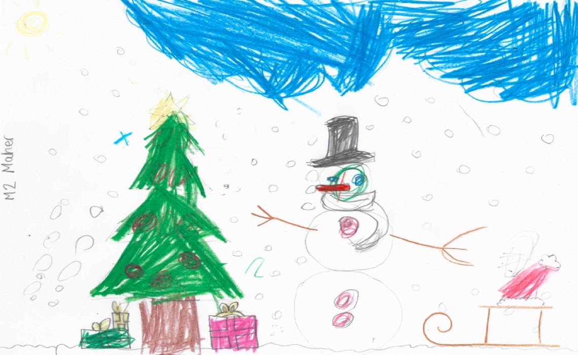 Wer malt die schönste Weihnachtskarte?